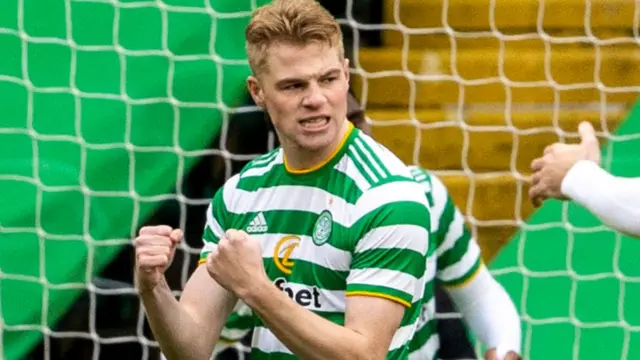 Stephen Welsh scored his first goal for Celtic after just two minutes