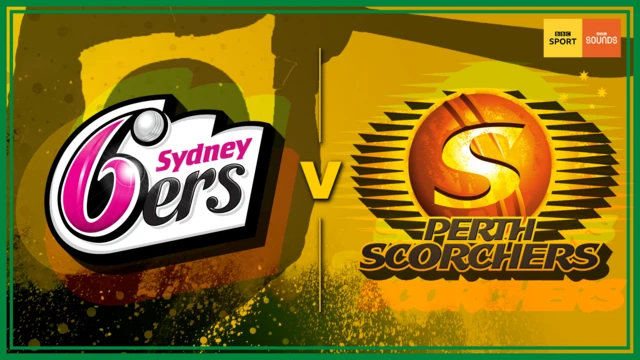 Sydney Sixers and Perth Scorchers badge graphic