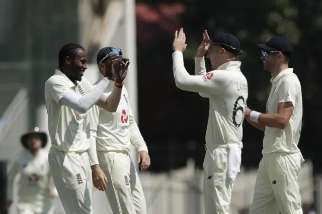 Archer celebrates wicket