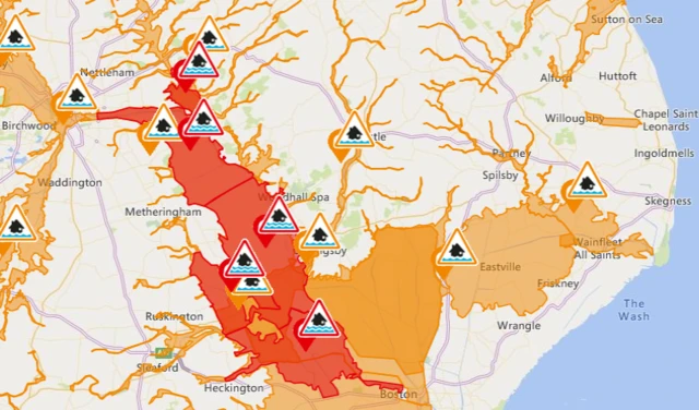 Flood Warning Map