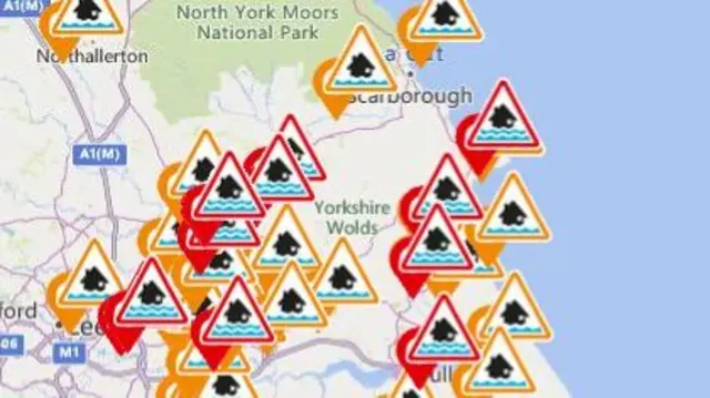 Flood warnings graphic