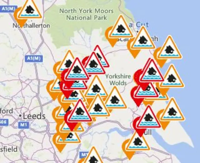 Flood warnings graphic