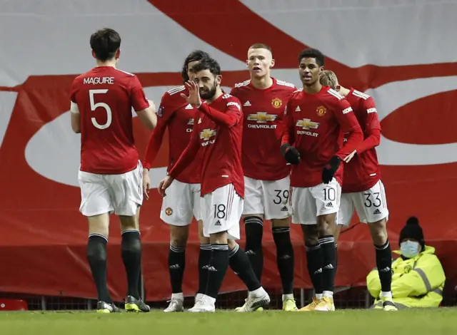 United celebrate