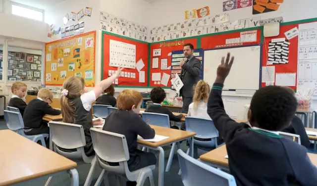 A classroom at Manor Park School and Nursery in Knutsford