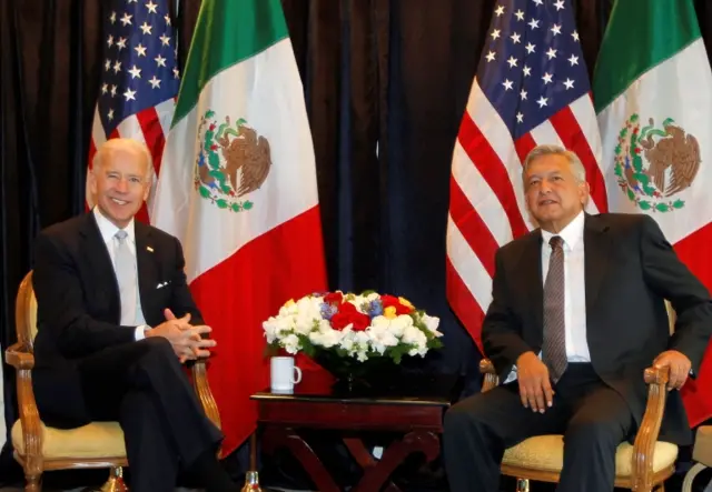 File photo of Biden and Lopez Obrador