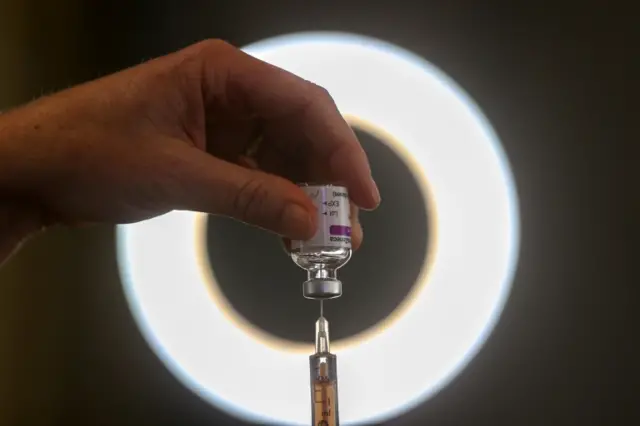 A vaccine dose being prepared (file image)