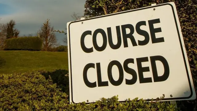 Golf course closed