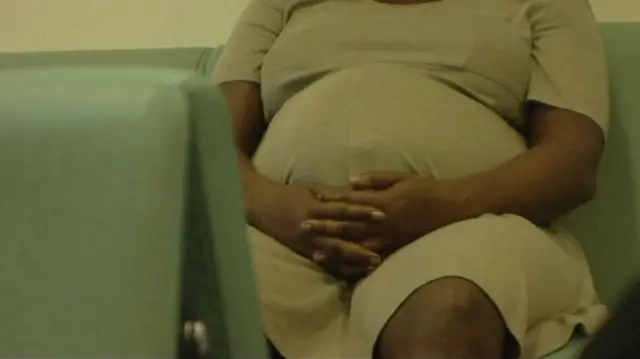 A pregnant woman