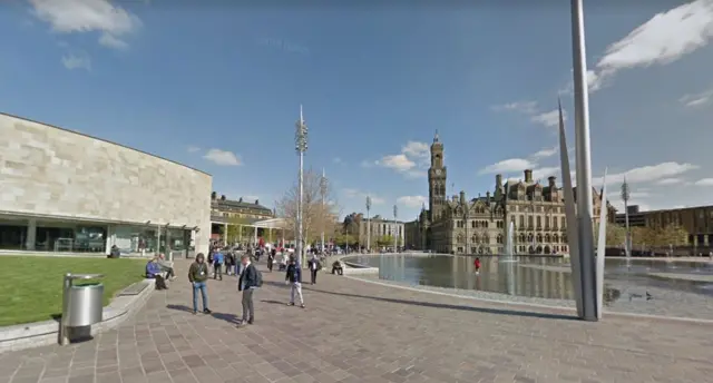 Centenary Square in Bradford