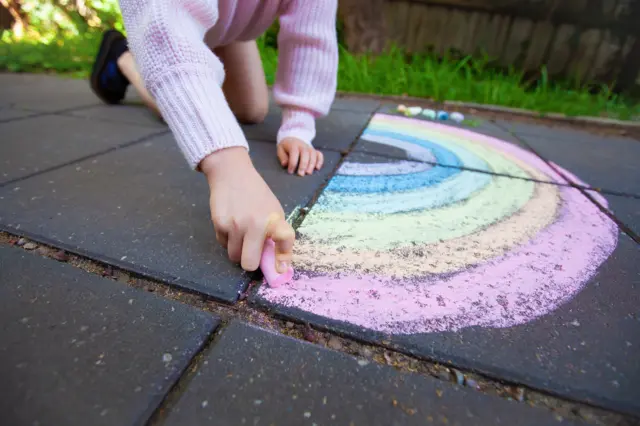 chalk rainbow