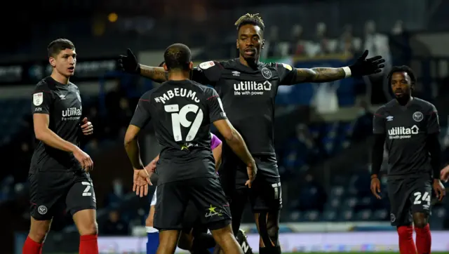 Ivan Toney celebrates