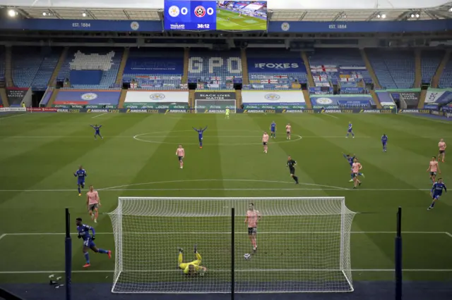 Kelechi Iheanacho scores