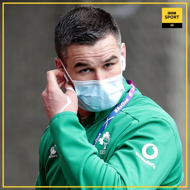 Ireland captain Johnny Sexton arrives at Murrayfield