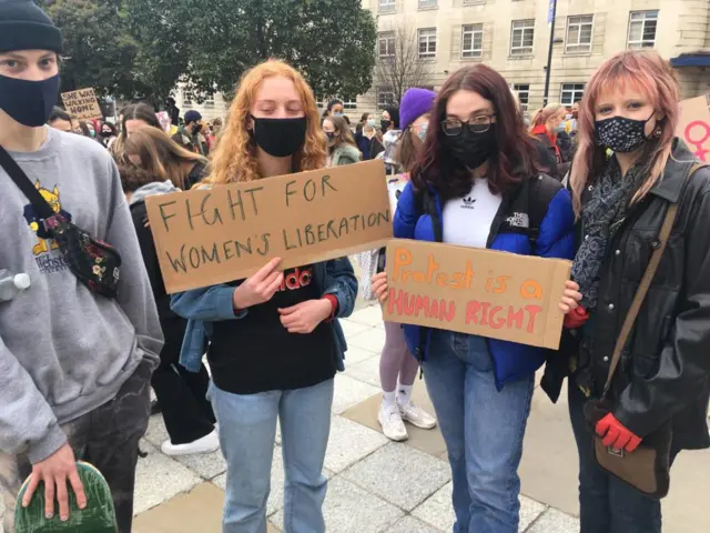 Group at vigil at Millennium Square in Leeds