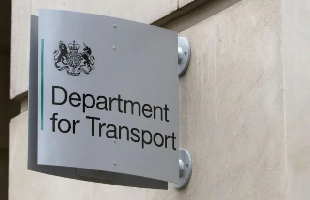 Department for Transport sign