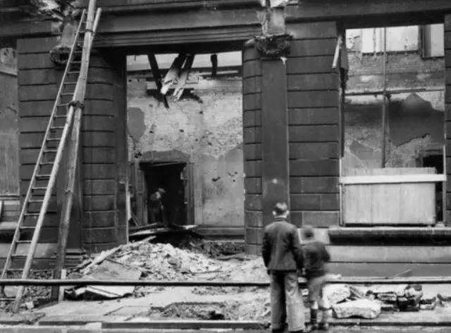 Damaged building in Leeds