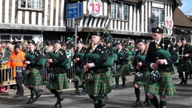 The St Patrick's Day parade in 2019