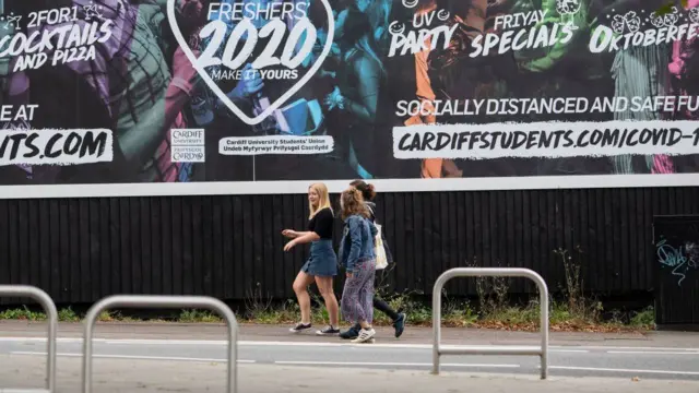 University students in Wales