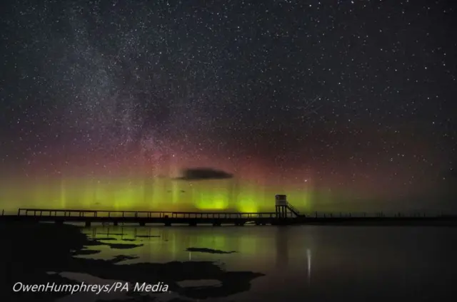 Northern Lights over Holy Island