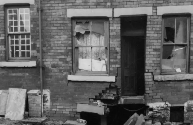 Damaged building in Leeds