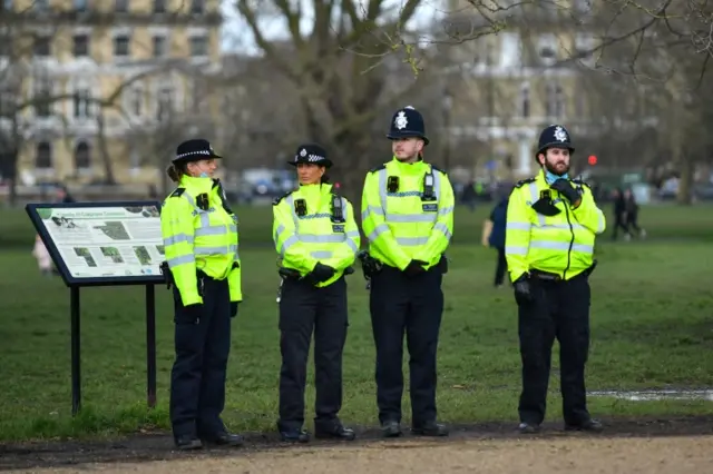 Police in Clapham