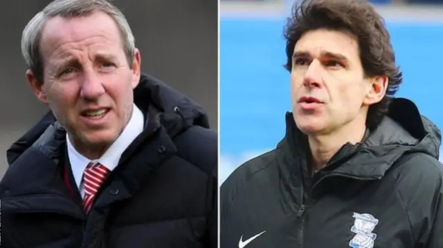 Lee Bowyer (left) and Aitor Karanka