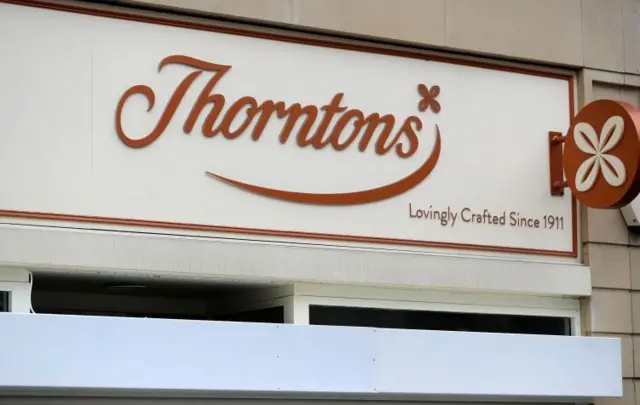 A Thorntons shop in Sheffied, South Yorkshire