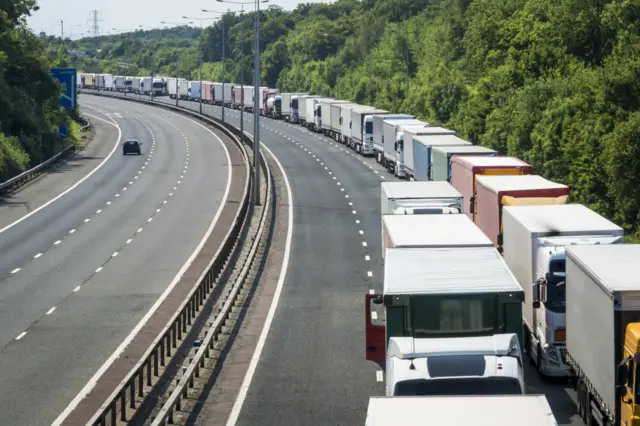 Lorries in Kent