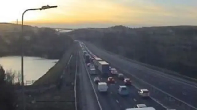 Cars on the M62