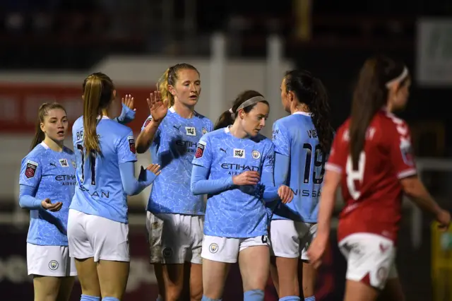 Manchester City celebrate