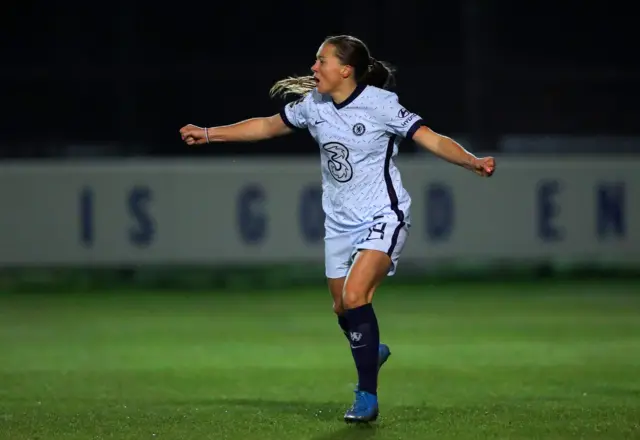 Fran Kirby celebrates