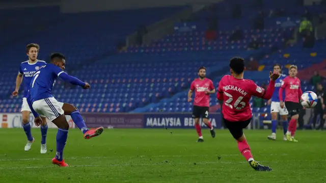 Leandro Bacuna scores for Cardiff