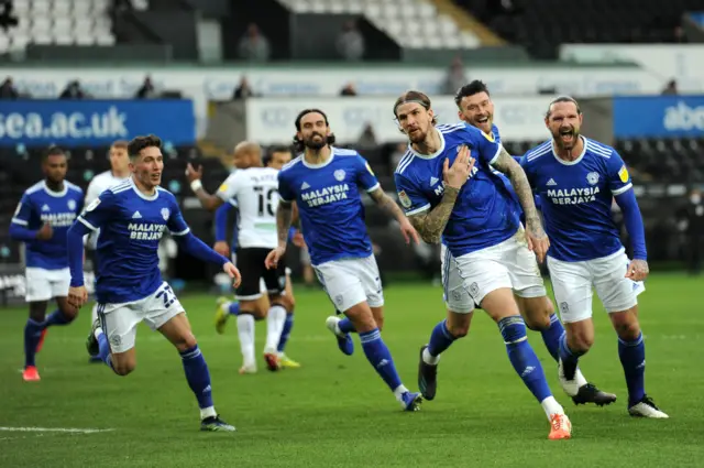 Cardiff celebrate