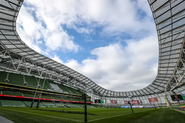 General view of the Aviva Stadium