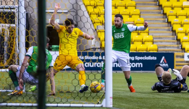 Martin Boyle is denied right in front of goal