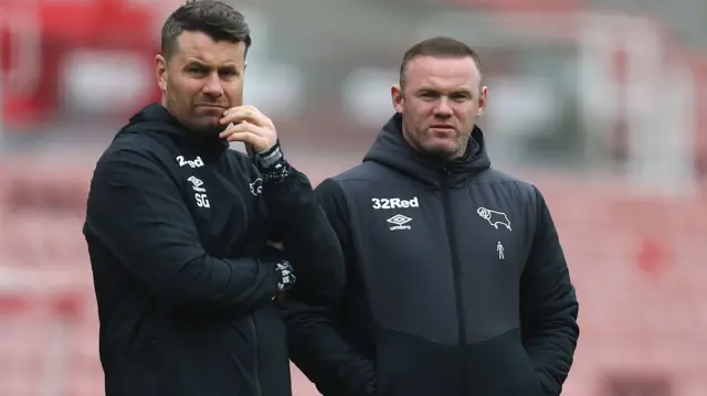 Shay Given and Wayne Rooney