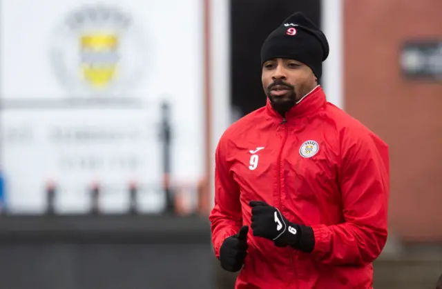 St Mirren striker Jon Obika