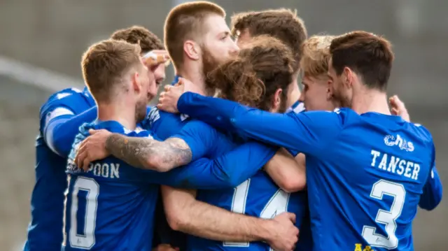 St Johnstone celebrate