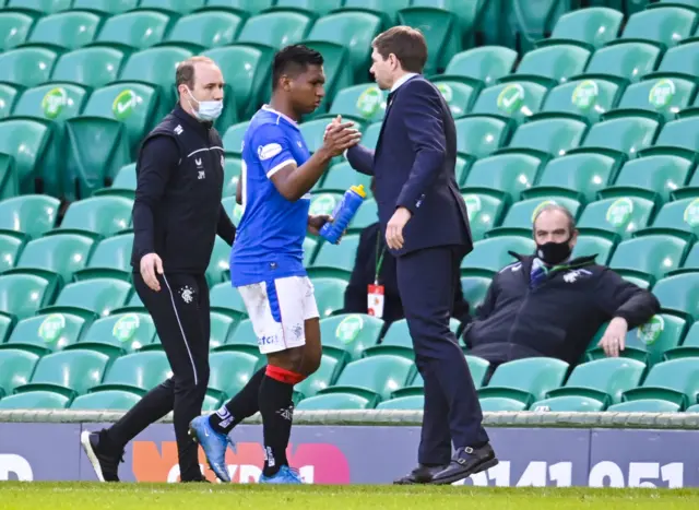 Alfredo Morelos scored the equaliser for Rangers at Celtic Park