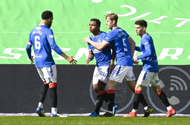 That was Alfredo Morelos' 55th Scottish Premiership goal for Rangers