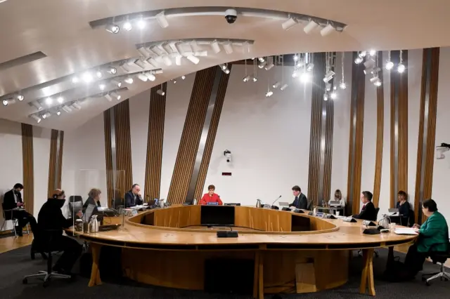 Nicola Sturgeon gives evidence to the Holyrood committee