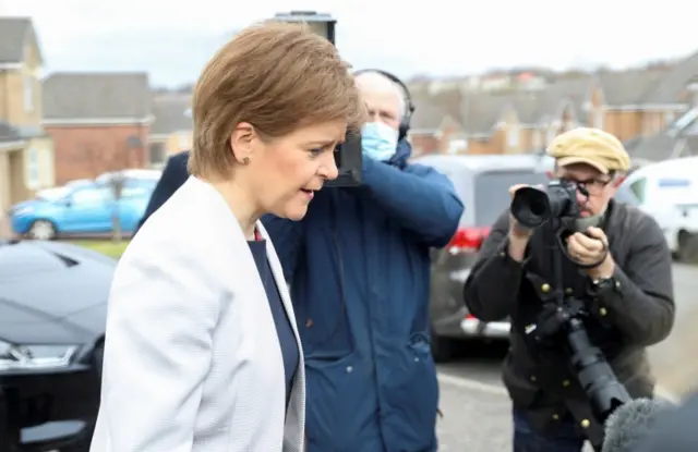 Nicola Sturgeon on Monday morning