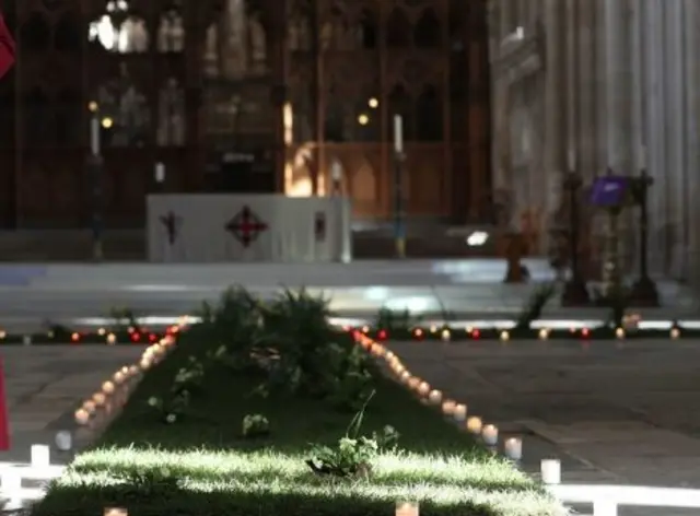 Candles in church