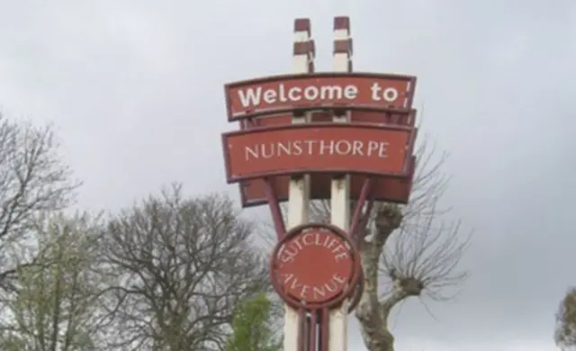 Grimsby's Nunsthorpe estate sign