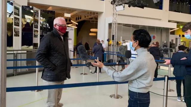 5 Live's Naga Munchetty interviews people waiting for their vaccine