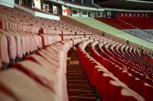 A general view of Rajko Mitic Stadium