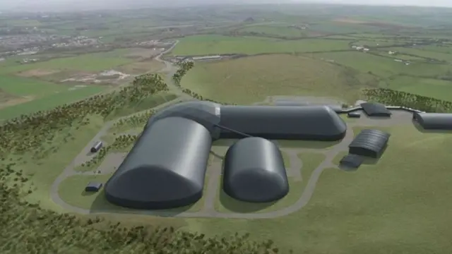 Artist's impression of how the new mine would look