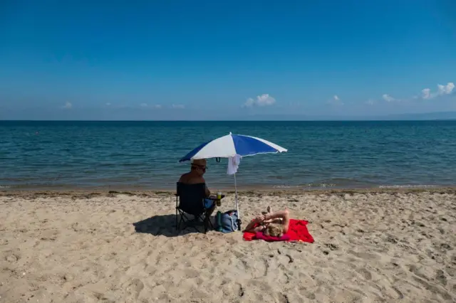 Beach on a sunny day