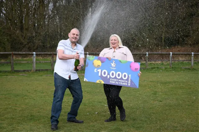 Kirk Stevens and his partner Laura Hoyle