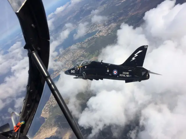 Royal Navy Hawk jet